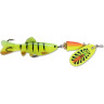 Блесна вращающаяся BLUE FOX Vibrax Chaser 16 г с силиконовой рыбкой FT BFVCH3-FT